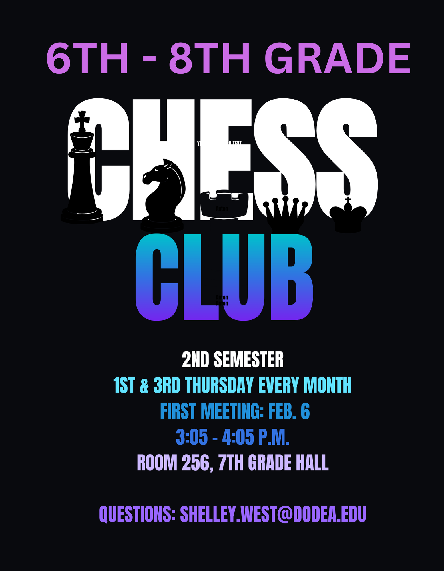 6th - 8th Grade Chess Club