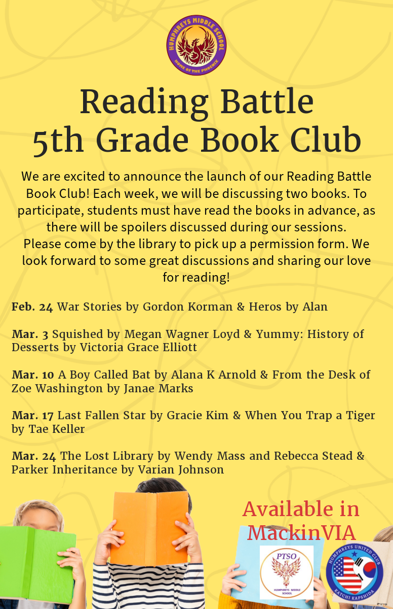 Reading Battle- 5th Grade Book Club